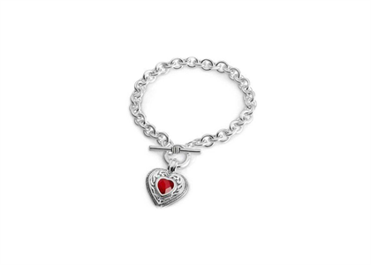 Silver Plated | Toggle Heart Bracelets